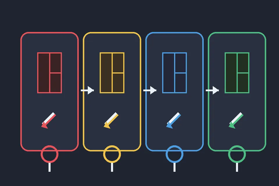 Ilustración editorial de una lista de comprobación para puertas de color y pinceles de Color or Die Capítulo 3